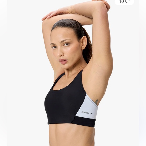 Speedo Colorblock Racerback Bikini Top - Picture 2 of 8